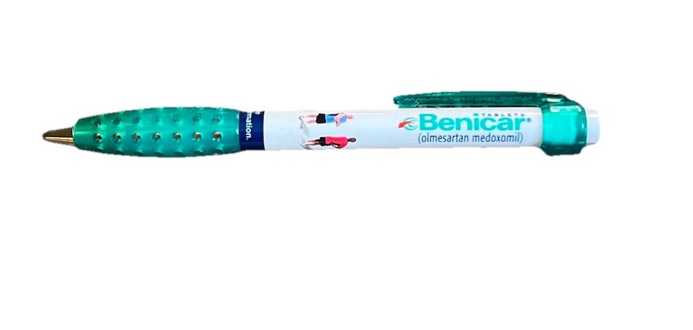 Benicar HCT Drug Rep Pharma Promo Pen Rubber Grip Vintage
