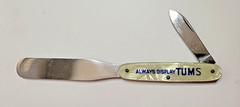 Tums “Rare” Advertising , Pharmacy spatula, Knife and Pill Counter