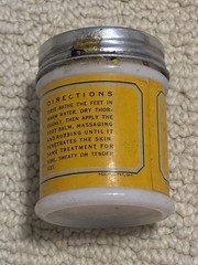 Vintage 1950s Dr. Scholl’s 3 Necessities Foot Treatment Set Box Tins Paperwork