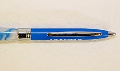 2 Heavy Metal Viagra Pens Blue Vien Marble Gripper ( New in Sleeve )