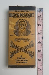 Vintage Black Draught Laxative Medicine New In Box 4 Inside Box