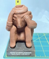 Pharmaceutical Promotional Etrafon 2-10 Portrait of Anxiety Depression Figure