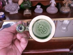 Schering Rx Galen 131-201 AD Coffee Tea Mug Cup Green Mortar Pestle Ceramic