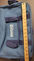 Glucotrol XL Medical Pharma Promo Messenger Bag Blue Rare Drug Rep Sample