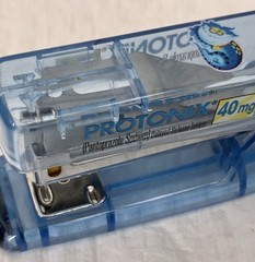 Protonix I.V. STAPLER Drug Rep Pharmaceutical Promo Advertising Gerdie Monster