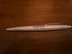 Viagra Heavy Metal Pen Drug Rep Promo Pharmaceutica Advertising Vintage- Writes!