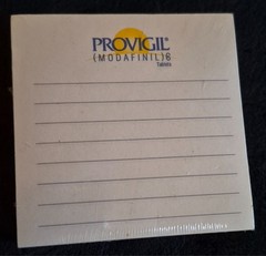 Provigil Promotional Note Pad Cube NEW Sealed Pharmaceutical Drug Rep Pharma