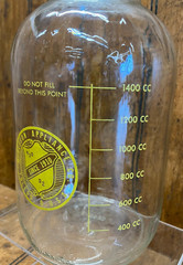 Vintage McKesson Appliance Co Toledo OH Medical Anesthesia Glass Jar Duraglas