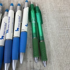 Lot of 52 Metal and Plastic Pharmaceutical Drug Rep Pens Medical Collectibles