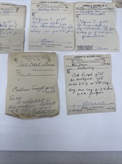 1940’s 1943 Lot of 10 Medical Prescriptions Script Pharmaceutical Dr Ephemera