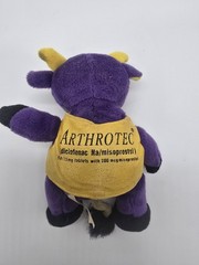 Arthrotec Pfizer Bull Purple Bean Bag Toy Drug Rep Pharma Promo Advertising Vtg
