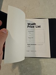 Vintage 1967 & 1978 Wyeth Laboratories Pharmaceutical Price List In Binder