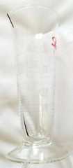 Lilly Beaker Glass Footed Graduated Cylinder Laboratory Chemistry 30 ML 1 oz VTG