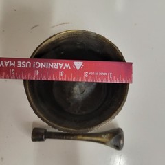 VTG Brass Bronze Schering Mortar & Coricidin Pestle 1752 First American Pharmacy