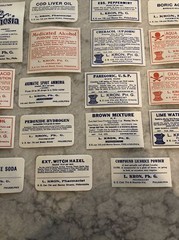 Lot 24 Antique Medicine Bottle Labels Opium, Poison – L. Kron Ph. G. Phila.