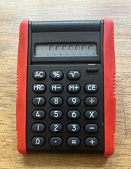 Cardura Pharma Drug Rep Doctor Giveaway Plastic Desktop Calculator – NOT WORKING