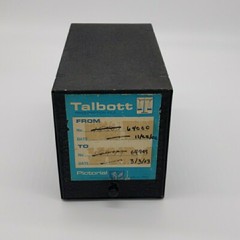 Vintage Talbott Pharmacy Metal RX File Box – Black Industrial Medical Decor