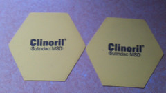 Pharmaceutical Drug Rep Item – CLINORIL – Jar lid opener – 2 gripper pads
