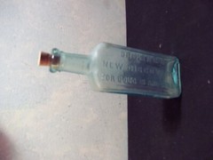 DR KINGS NEW DISCOVERY AD PRINTS 2 SIDED ALSO WITH VTG GLASS BOTTLE #1479