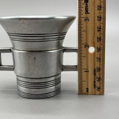 Vintage Stede Pewter Apothecary Mortar Handled Pharmacist Cup Mid Century Modern
