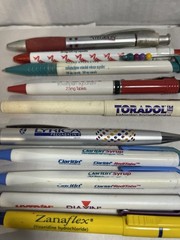Vintage Pharmaceutical Drug Rep Advertising Pen Lot 50+ Pens & Pencils