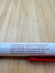 Avodart Dutasteride Pharma Promo Pen Prostate Shrink It Red Tested Working