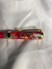 Colorful Swirl Norvasc Metal Pen Drug Rep Pharmaceutical Promo Advertising