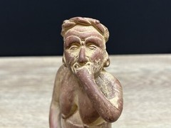 Vintage Portrait Of Anxiety/Depression Etrafon Promo Clay Figurine Mexico 800AD