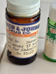 3 VTG Glass Prescription Bottle Clinic Pharmacy 1957 1971 1978
