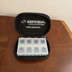ZEPOSIA Drug Rep Promo Advertisement 7-Day Pill Storage Container Travel Case