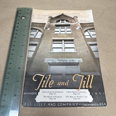 Tile And Till Magazine Eli Lilly And Company November 1931 Indianapolis Indiana