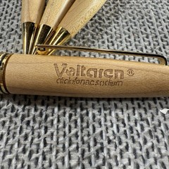 Voltaren Lot Of 4 Wooden Drug Rep Mechanical Pencils Pharmaceutical Advertising