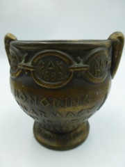 Vintage Coricidin Mortar & Pestle for La Pharmacie Francaise & Louis Dufilho Jr