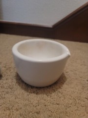 Vintage Coors 60322 Mortar & 60322 Pestle Porcelain Science Lab Medical RX USA