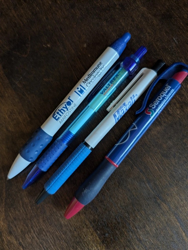 Valtrex Maxalt Ethyol Seroquel Pharmaceutical Drug Rep Pens Promo Discontinued