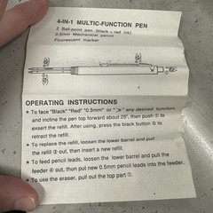Vintage Pharmaceutical 4-in-1 Promo Pen – Pencil Works – Medical Rep Collectible