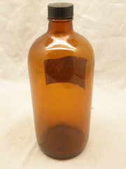 Vintage Apothecary Bottle Elixir Phenobarbital Clayton & Edward Chemists
