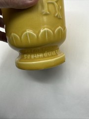 VIntage Ceramic RX Mortar Pharmacy USP Secundum Artem 150 Anniversary Faternity