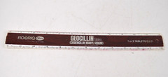 Vintage Geocillin Pharmaceutical Promotional Ruler Roerig Pfizer 70s Drug Promo