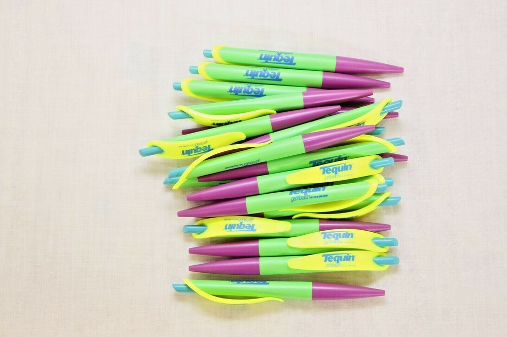 20 Pharmaceutical TEQUIN Drug Rep Pens Unique Black Ink