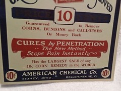 Dr. Hunt’s New Corn Cure American Chemical Co. Vtg Poster Sidney Shelby Co. Ohio