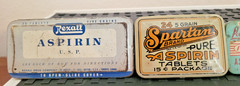 Vintage Pharmacy-Medicine Advertising ASPIRIN tins 13 pcs