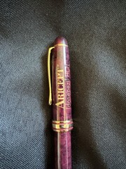 Aricept Donepezil HCl Burgundy Gold Pharmaceutical Collectible Promo Pen