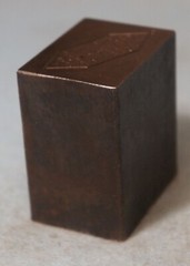 Antique STATEN ISLAND PHARMACEUTICAL ASSOC AUX Award STEEL STAMPING DIE JN1667