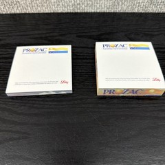 Prozac Lilly Post-its Pads Partial Used Set of 2