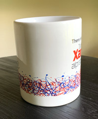 Xanax Mug Ceramic Vintage 1990’s Pharmaceutical Advertising Tablets Alprazolam