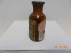 Vintage Fritzsche Brothers 3 1/2″ Apothecary Croton Oil Bottle McKesson & Robbin