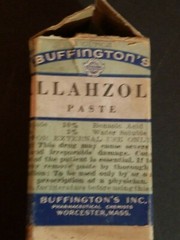 Vintage Buffington’s Allahzol Paste Tube And Box Worchester Mass Drug Pharma