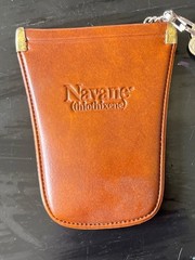 Vintage Navane Pharma Key Pouch, Tan Leather-Look Pharmaceutical Collectible