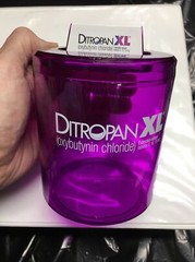 Ditropan XL Jar Multipurpose Drug Rep Pharmaceutical Pens Plastic Collectibles